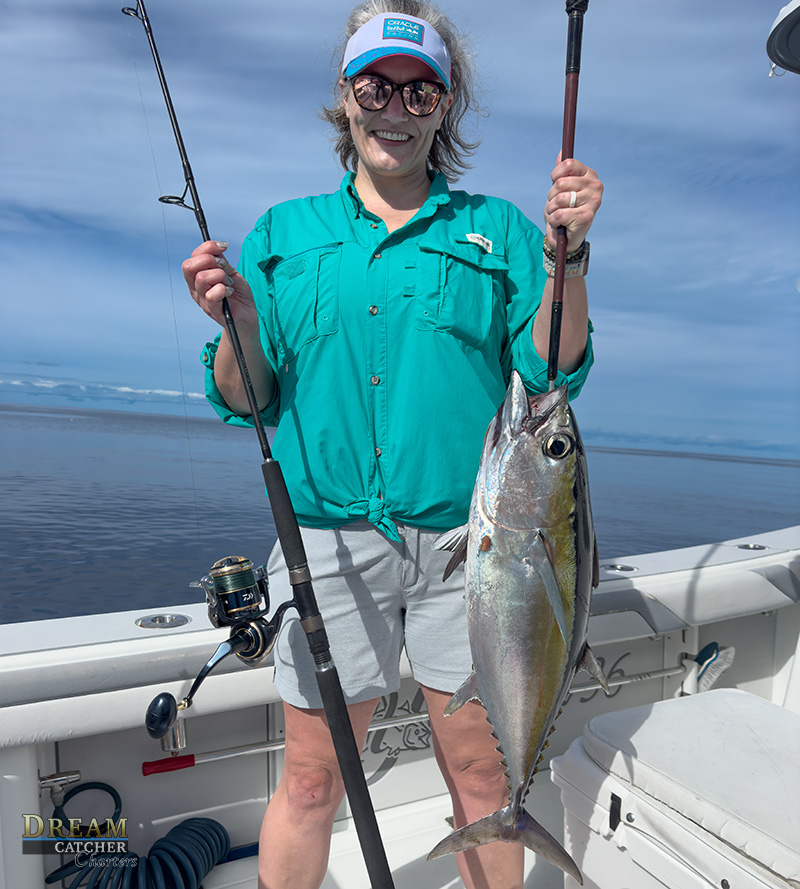 blackfin Tuna lady angler