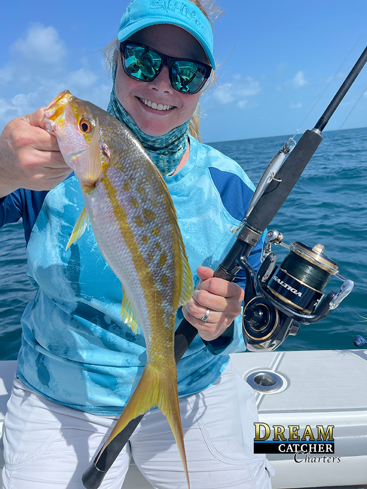 Yellowtail snapper reef fishing in winter