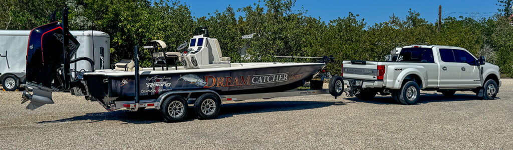 yellowfin 24 ce on trailer